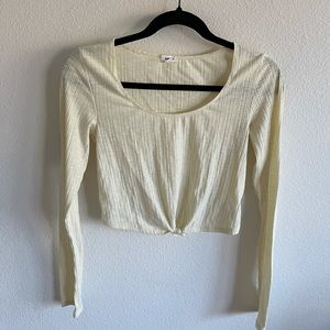 Pale yellow long sleeve shirt - brand GARAGE